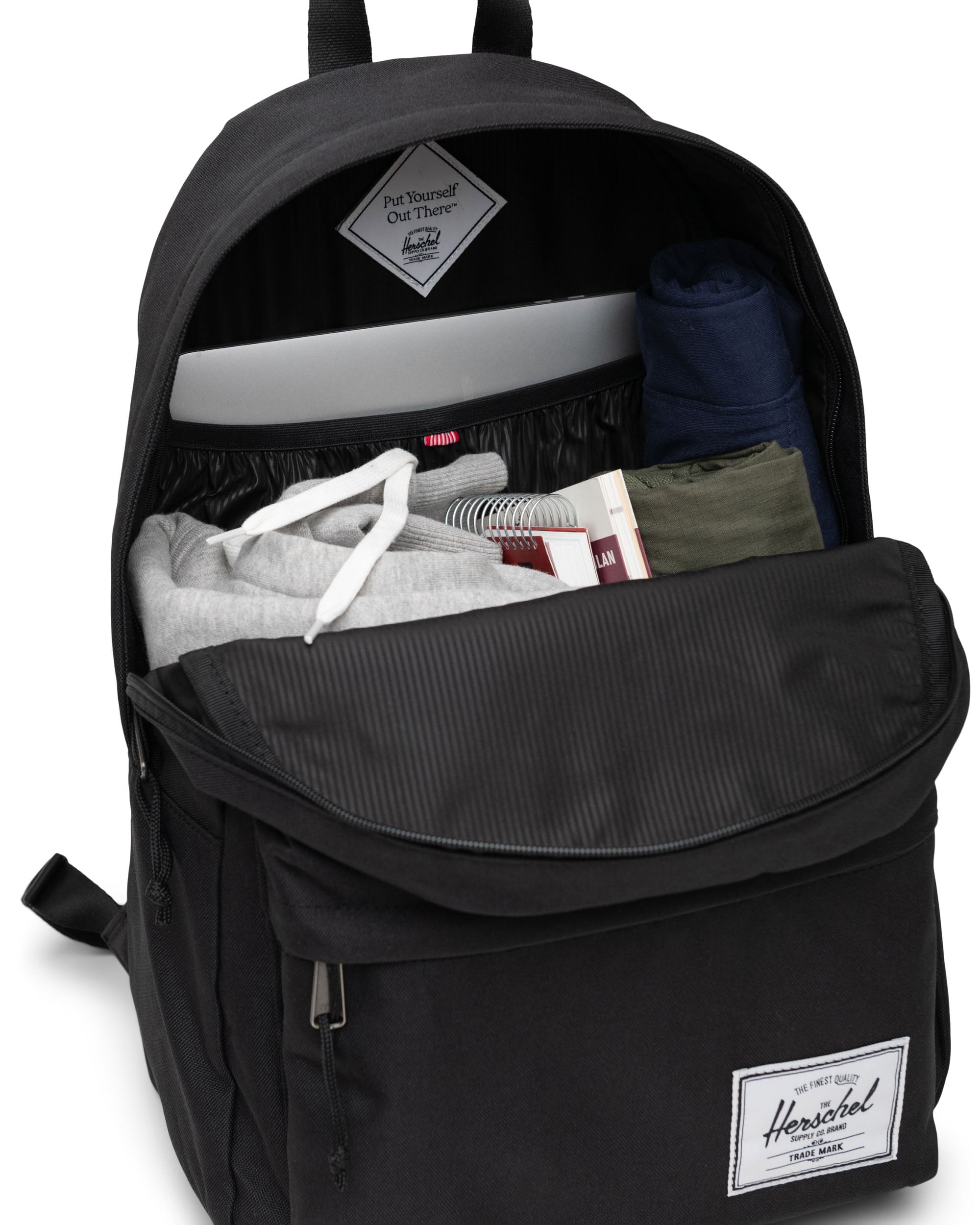 Herschel Classic XL backpack laptop sleeve detail