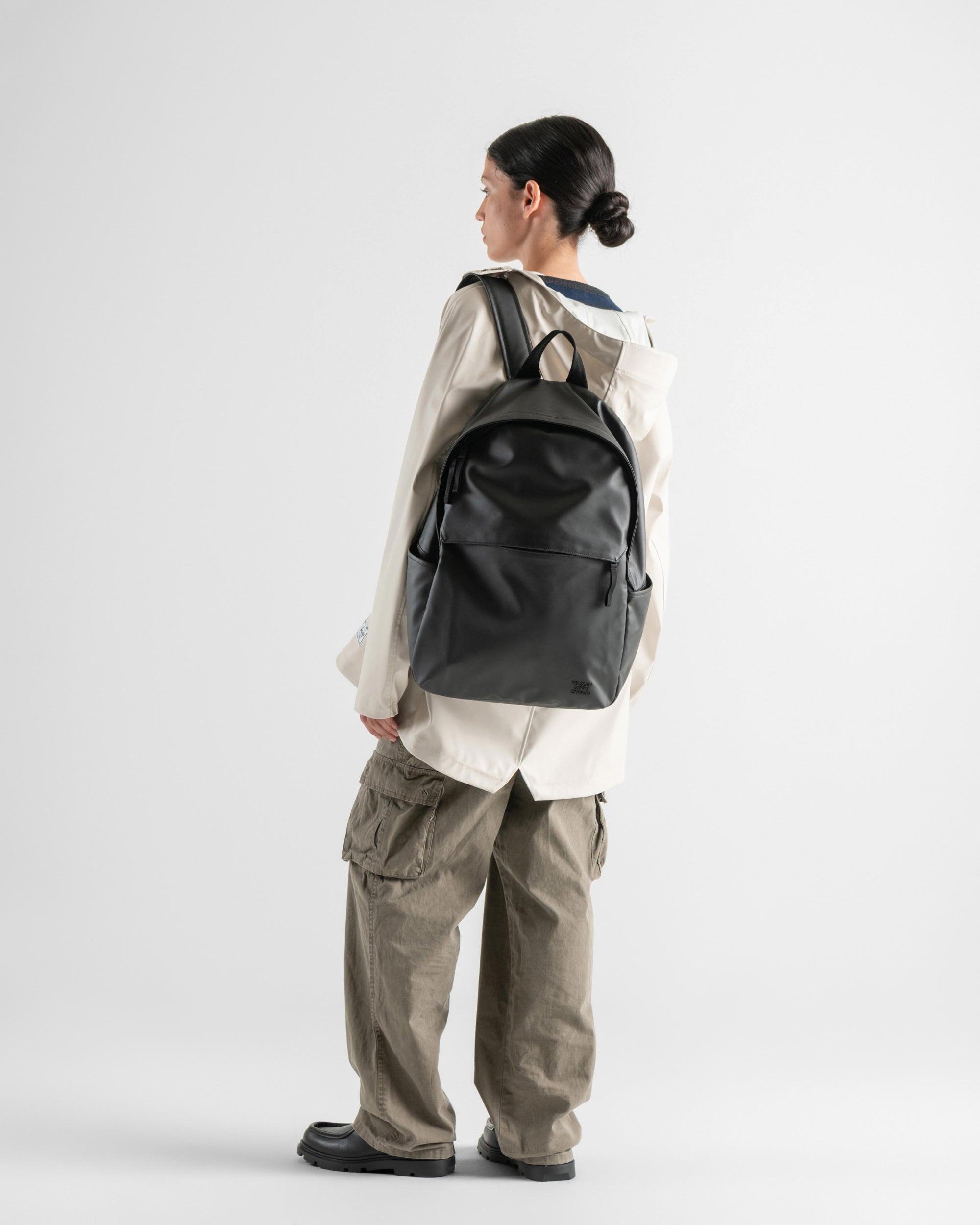 Herschel Alberni backpack on body view