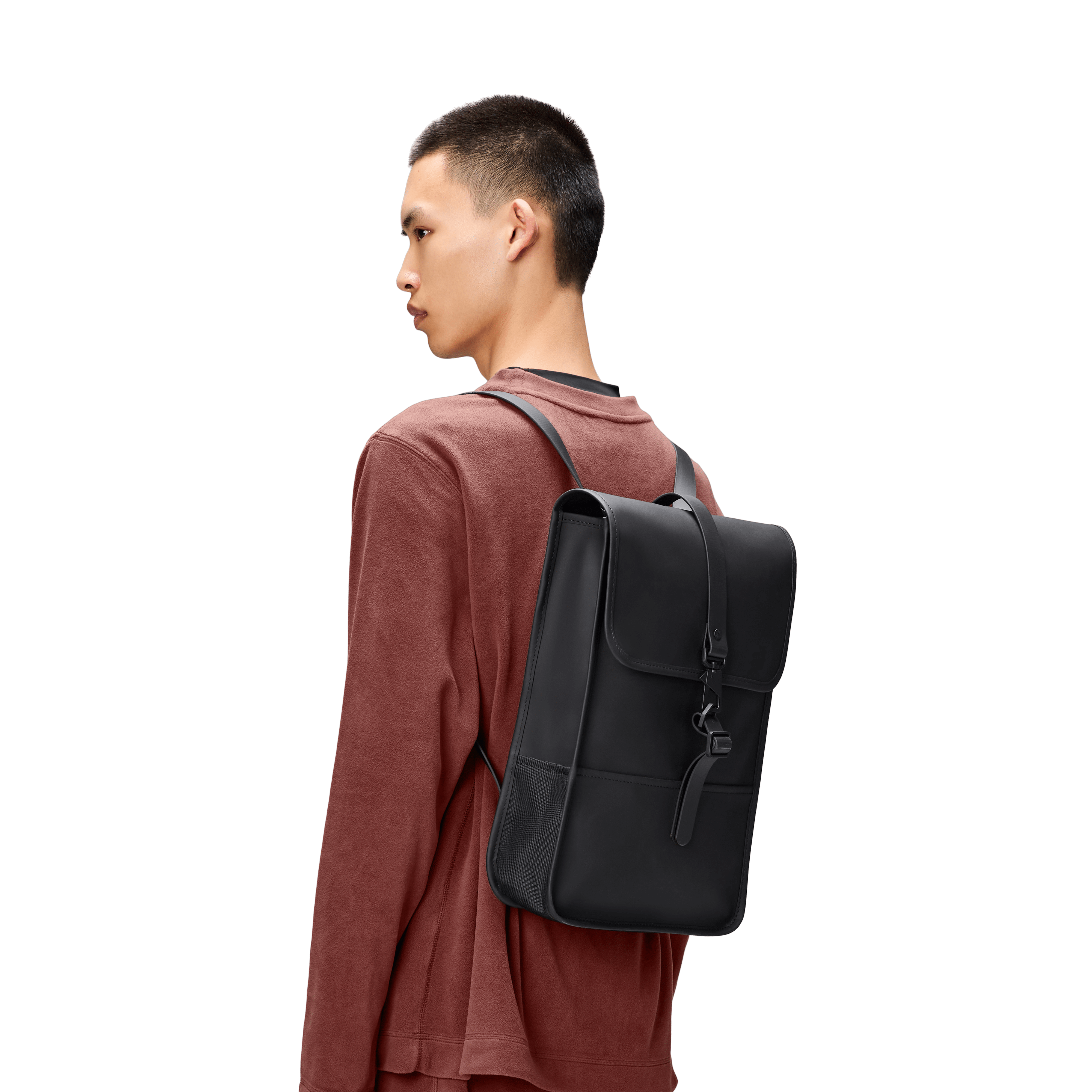 RAINS Backpack W3 Mini on body view