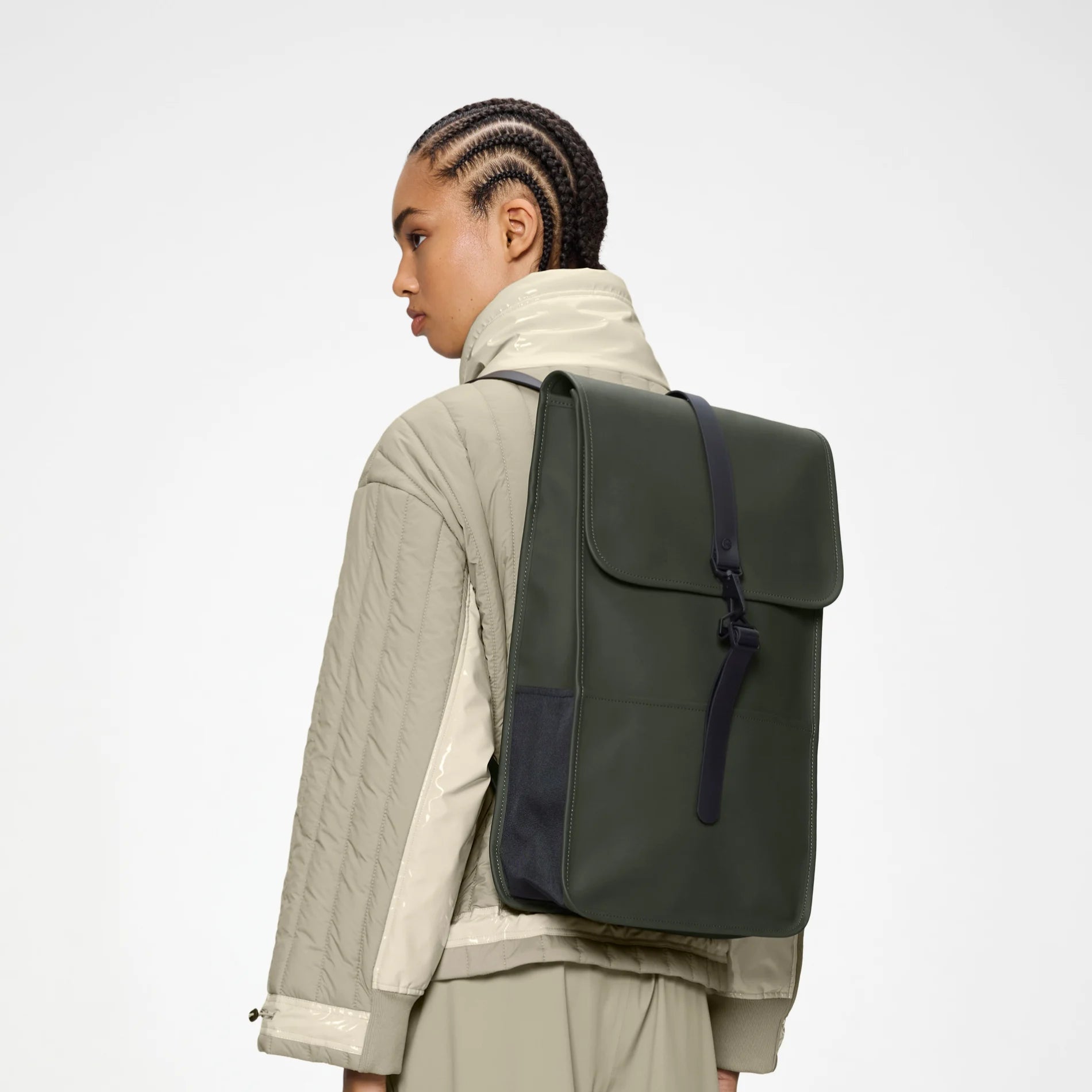 RAINS W3 Backpack on body