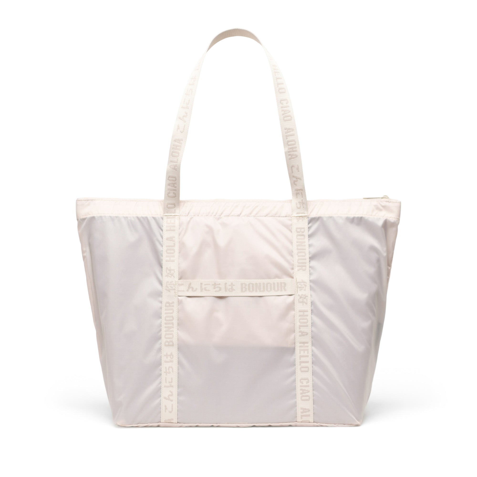 Herschel Portland packable tote travel use front view