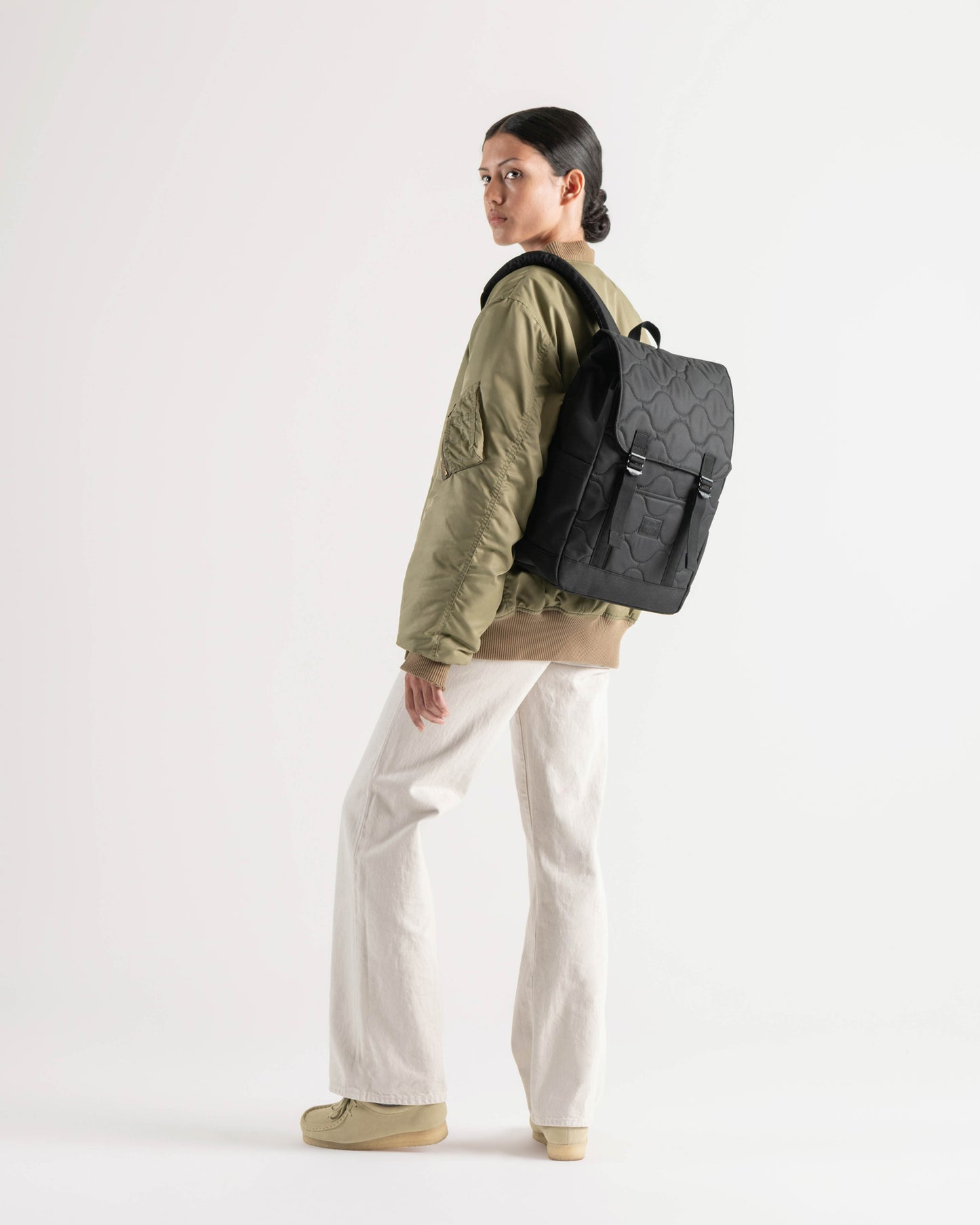 Herschel Retreat™ Small Backpack | Quilted Capsule | 17L | Black Tonal
