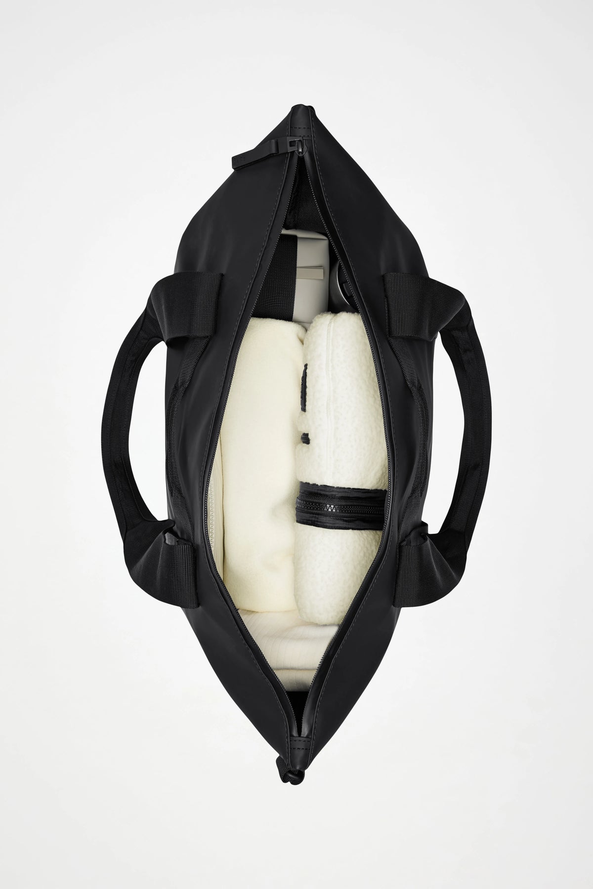 RAINS Tote Bag – Black | Waterproof Everyday & Travel Bag